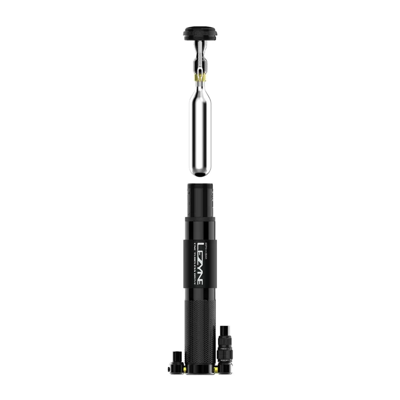 Lezyne CNC Tubeless Drive HV Mini Pump in Black-7